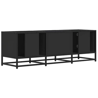 vidaXL TV-Schrank Schwarz 120x35x41 cm Holzwerkstoff und Metall