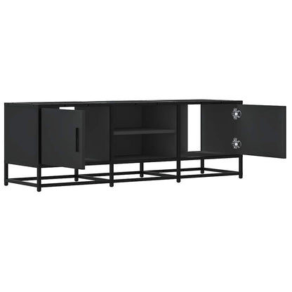 vidaXL TV-Schrank Schwarz 120x35x41 cm Holzwerkstoff und Metall