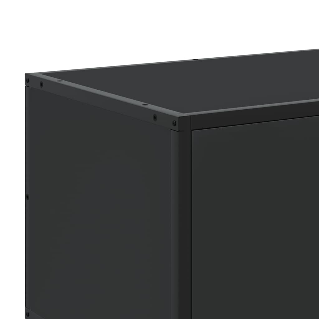 vidaXL TV-Schrank Schwarz 120x35x41 cm Holzwerkstoff und Metall