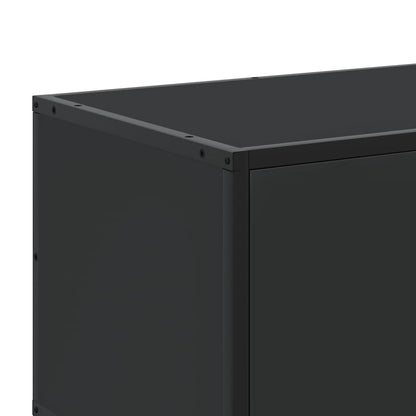 vidaXL TV-Schrank Schwarz 120x35x41 cm Holzwerkstoff und Metall