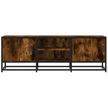 vidaXL TV-Schrank Räuchereiche 120x35x41 cm Holzwerkstoff und Metall
