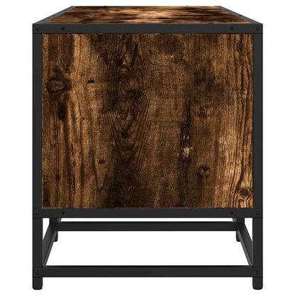 vidaXL TV-Schrank Räuchereiche 120x35x41 cm Holzwerkstoff und Metall