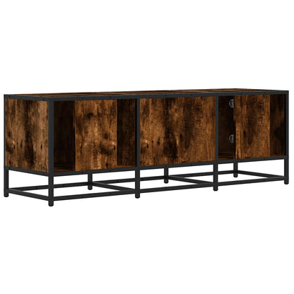 vidaXL TV-Schrank Räuchereiche 120x35x41 cm Holzwerkstoff und Metall