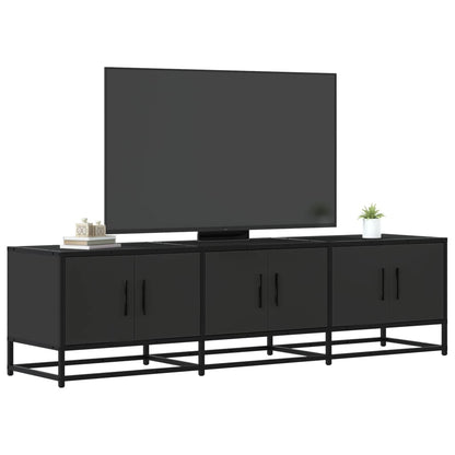 vidaXL Meuble TV Noir 150x35x41 cm Bois d'ingénierie et Métal