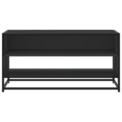 vidaXL TV-Schrank Schwarz 91x40x46 cm Holzwerkstoff und Metall