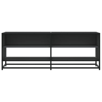 vidaXL Meuble TV Noir 120,5x40x46 cm Bois d'ingénierie et métal