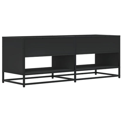 vidaXL Meuble TV Noir 120,5x40x46 cm Bois d'ingénierie et métal