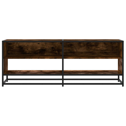 vidaXL TV-Schrank Räuchereiche 120,5x40x46 cm Holzwerkstoff und Metall