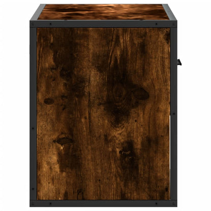 vidaXL TV-Schrank Räuchereiche 60x31x39,5 cm Holzwerkstoff und Metall