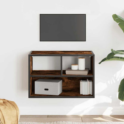 vidaXL TV-Schrank Räuchereiche 60x31x39,5 cm Holzwerkstoff und Metall
