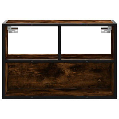 vidaXL TV-Schrank Räuchereiche 60x31x39,5 cm Holzwerkstoff und Metall