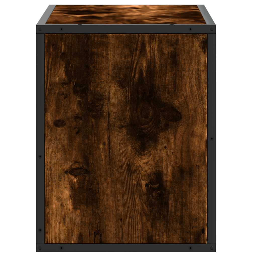 vidaXL TV-Schrank Räuchereiche 60x31x39,5 cm Holzwerkstoff und Metall