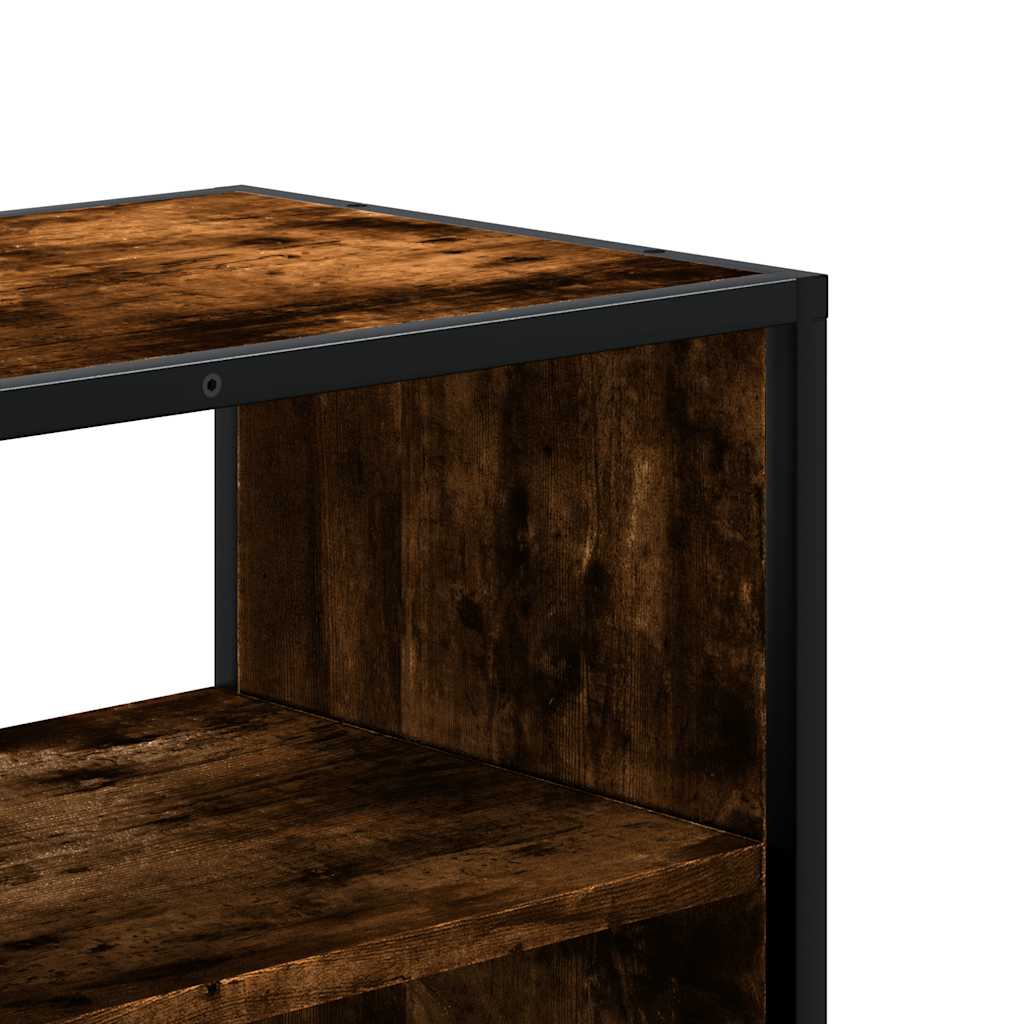 vidaXL TV-Schrank Räuchereiche 60x31x39,5 cm Holzwerkstoff und Metall