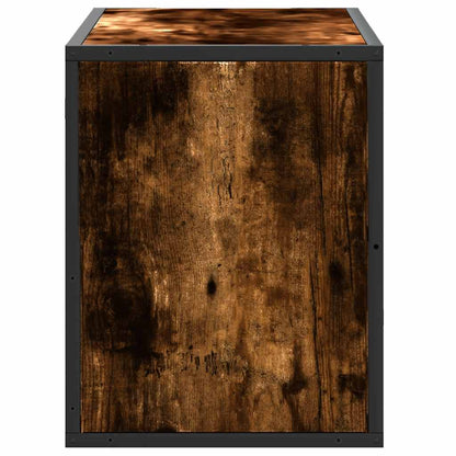 vidaXL TV-Schrank Räuchereiche 80x31x39,5 cm Holzwerkstoff und Metall