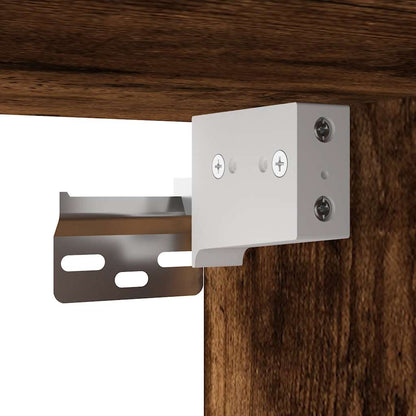 vidaXL TV-Schrank Räuchereiche 80x31x39,5 cm Holzwerkstoff und Metall