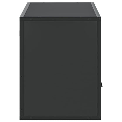 Meuble TV vidaXL Noir 100x31x39,5 cm Bois d'ingénierie et métal