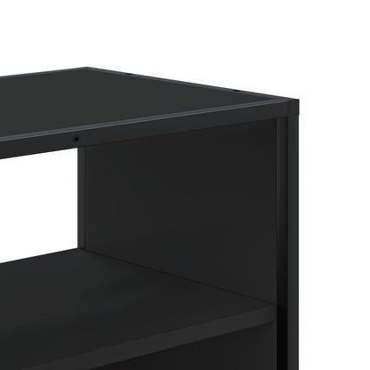 Meuble TV vidaXL Noir 100x31x39,5 cm Bois d'ingénierie et métal