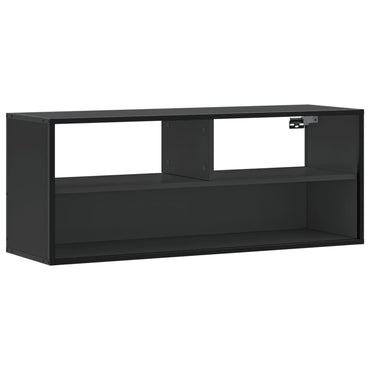 vidaXL Meuble TV Noir 100x31x39,5 cm Bois d'ingénierie et métal