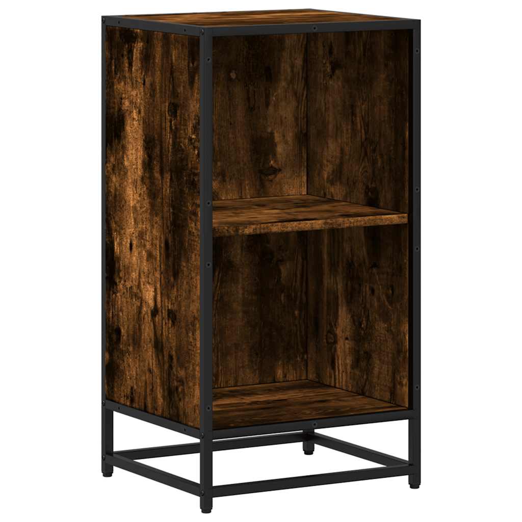 vidaXL Bücherregal Räuchereiche 40x35x76 cm Holzwerkstoff