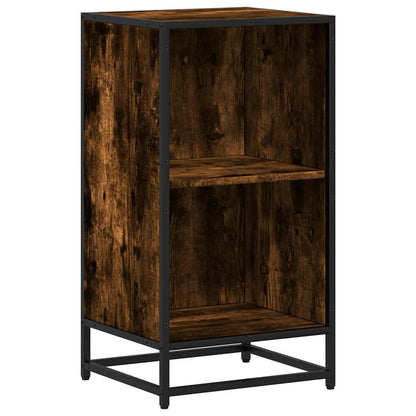vidaXL Bücherregal Räuchereiche 40x35x76 cm Holzwerkstoff
