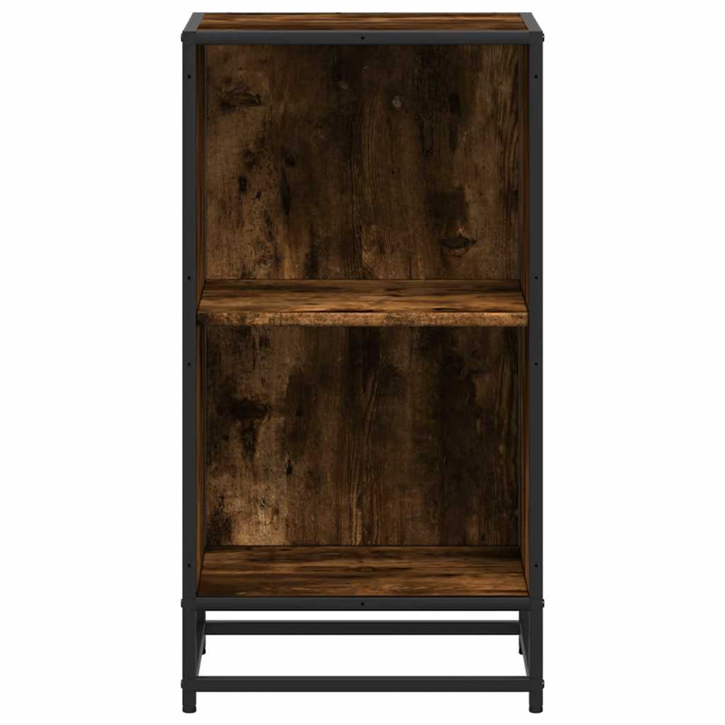 vidaXL Bücherregal Räuchereiche 40x35x76 cm Holzwerkstoff