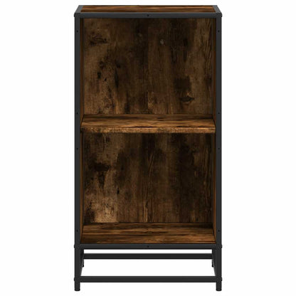 vidaXL Bücherregal Räuchereiche 40x35x76 cm Holzwerkstoff