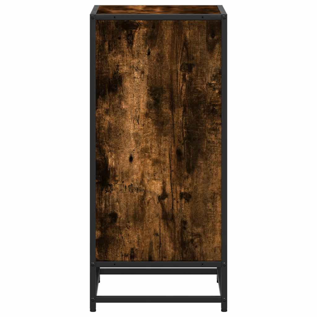 vidaXL Bücherregal Räuchereiche 40x35x76 cm Holzwerkstoff