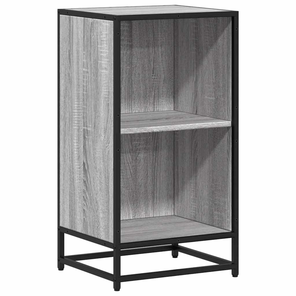 vidaXL Bücherregal Grau Sonoma 40x35x76 cm Holzwerkstoff