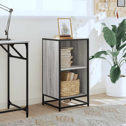 vidaXL Bücherregal Grau Sonoma 40x35x76 cm Holzwerkstoff