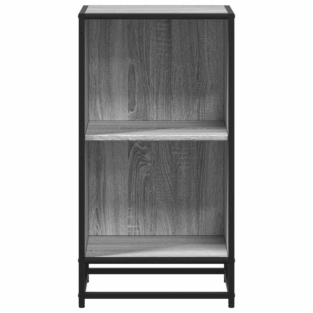 vidaXL Bücherregal Grau Sonoma 40x35x76 cm Holzwerkstoff