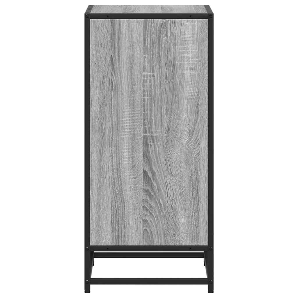 vidaXL Bücherregal Grau Sonoma 40x35x76 cm Holzwerkstoff