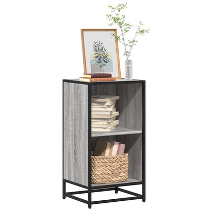 vidaXL Bücherregal Grau Sonoma 40x35x76 cm Holzwerkstoff