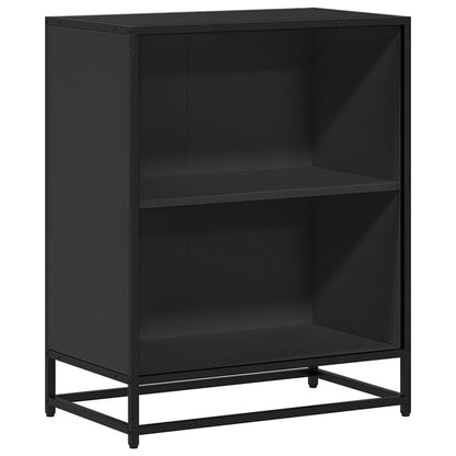 vidaXL Bibliothèque noire 60x35x76 cm en bois d'ingénierie