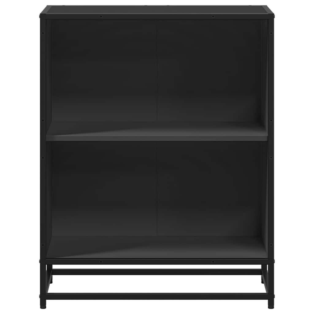 vidaXL Bibliothèque noire 60x35x76 cm en bois d'ingénierie