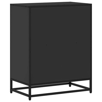 vidaXL Bibliothèque noire 60x35x76 cm en bois d'ingénierie