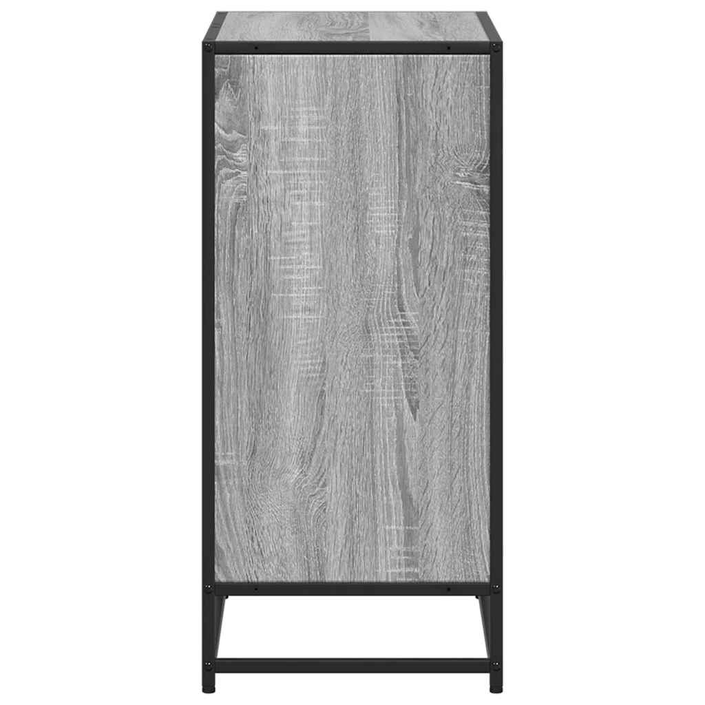 vidaXL Bücherregal Grau Sonoma 60x35x76 cm Holzwerkstoff