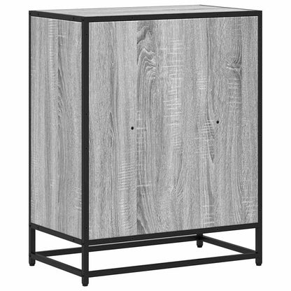 vidaXL Bücherregal Grau Sonoma 60x35x76 cm Holzwerkstoff