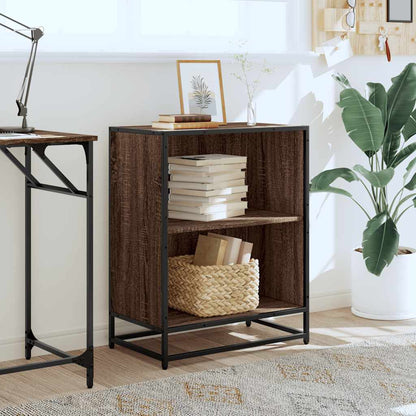vidaXL Bibliothèque marron aspect chêne 60x35x76 cm bois d'ingénierie