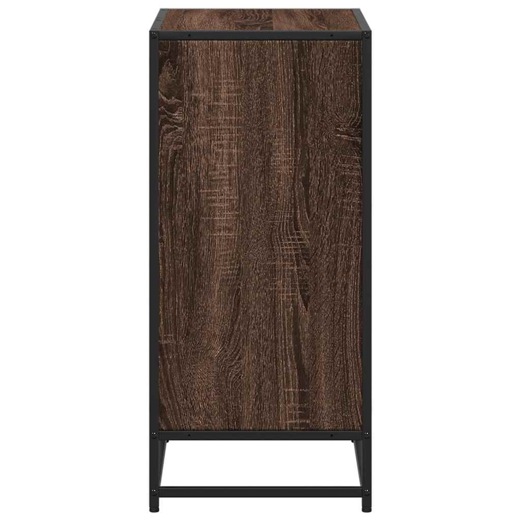 vidaXL Bibliothèque marron aspect chêne 60x35x76 cm bois d'ingénierie