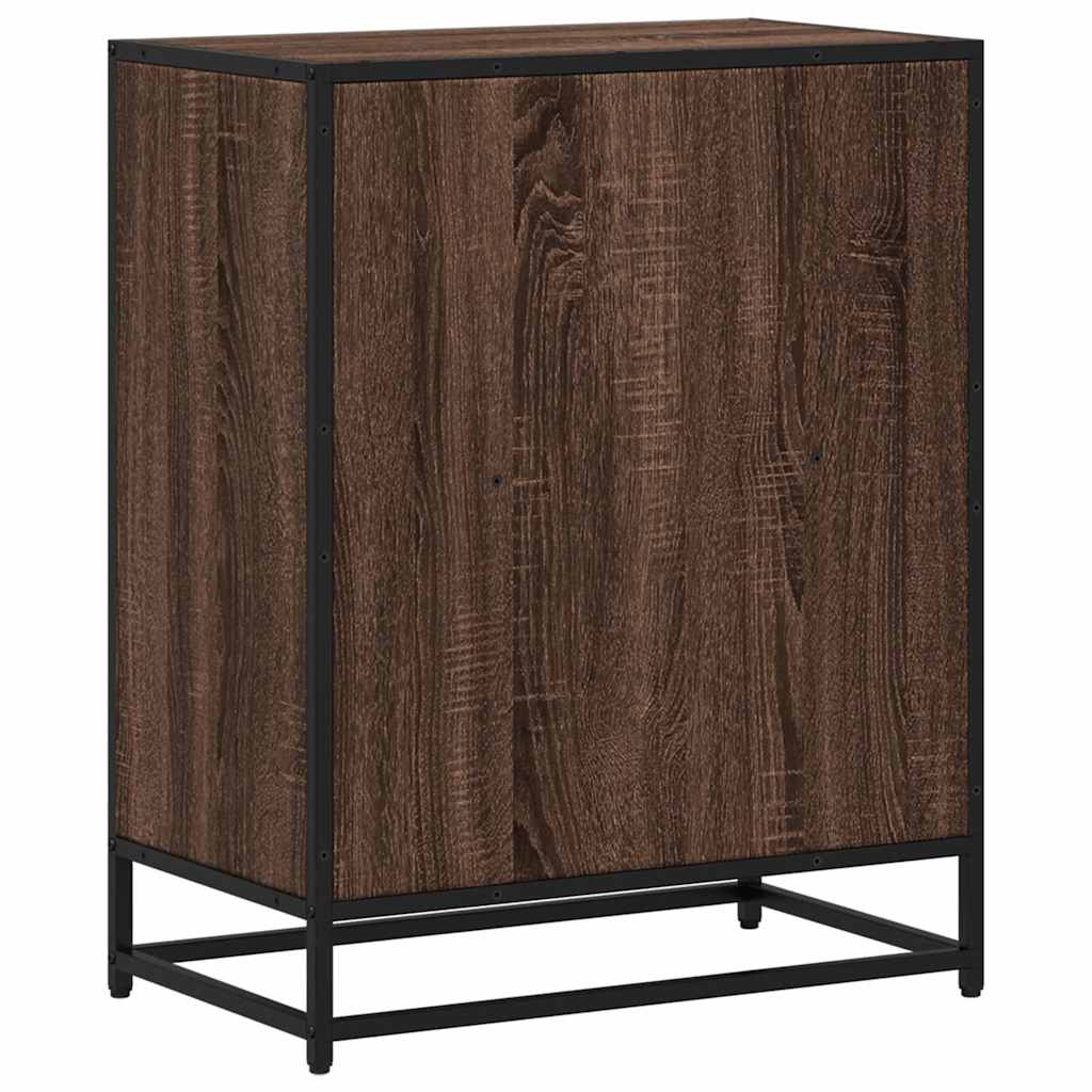 vidaXL Bibliothèque marron aspect chêne 60x35x76 cm bois d'ingénierie