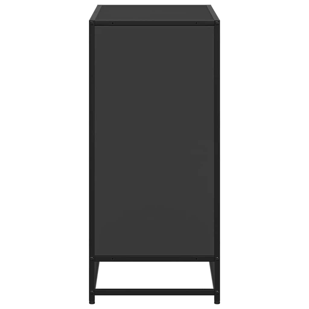 vidaXL Bücherregal Schwarz 80,5x35x76 cm Holzwerkstoff