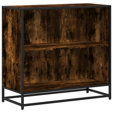 vidaXL Bücherregal Räuchereiche 80,5x35x76 cm Holzwerkstoff