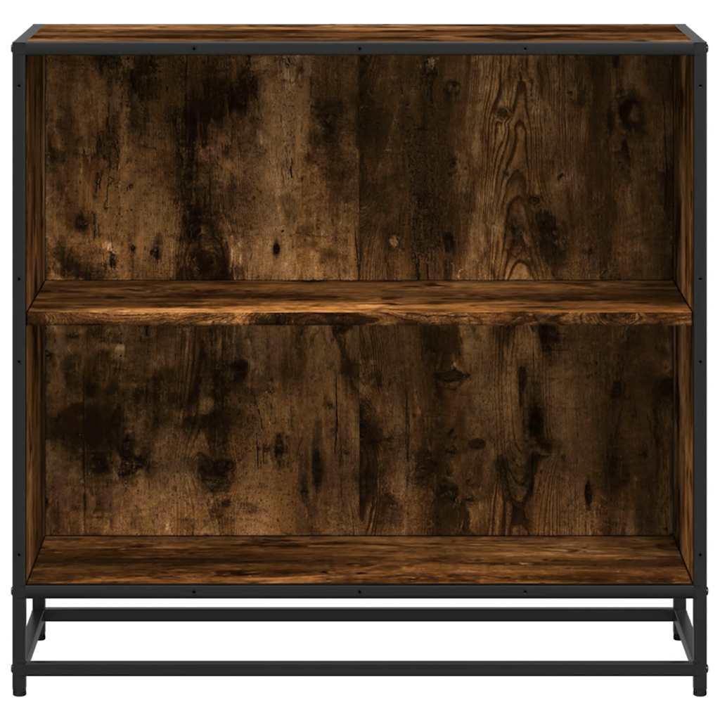 vidaXL Bücherregal Räuchereiche 80,5x35x76 cm Holzwerkstoff