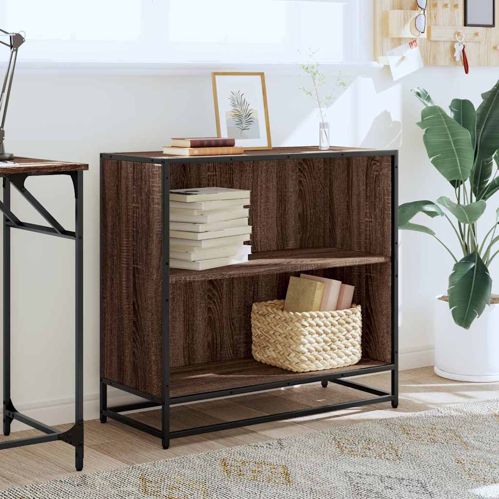 vidaXL Bibliothèque marron aspect chêne 80,5x35x76 cm bois d'ingénierie