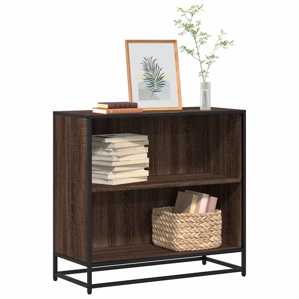vidaXL Bibliothèque marron aspect chêne 80,5x35x76 cm bois d'ingénierie
