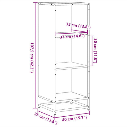 vidaXL Bücherregal Sonoma-Eiche 40x35x107,5 cm Holzwerkstoff