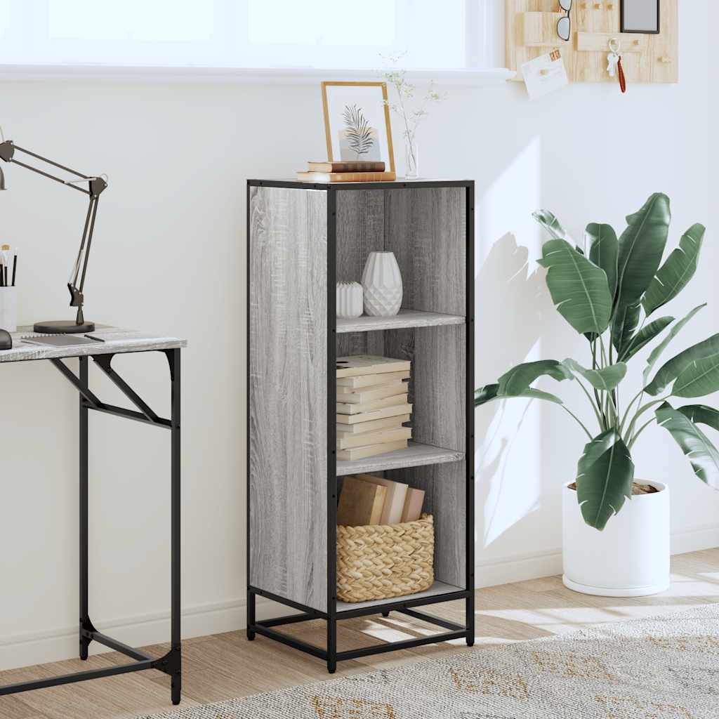 vidaXL Bücherregal Grau Sonoma 40x35x107,5 cm Holzwerkstoff