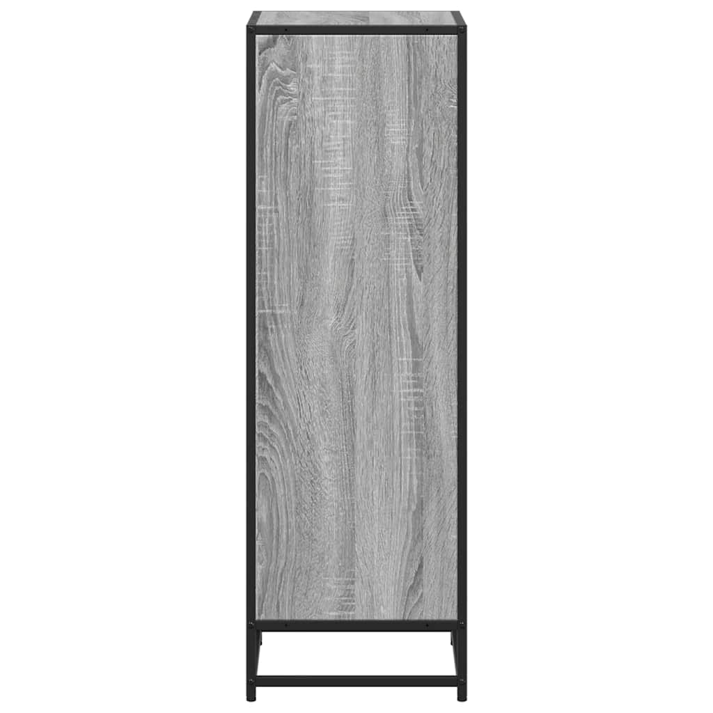 vidaXL Bücherregal Grau Sonoma 40x35x107,5 cm Holzwerkstoff