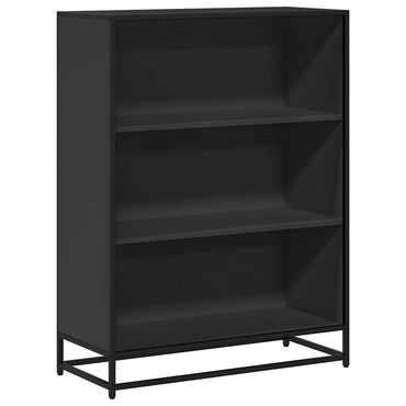 vidaXL Bibliothèque noire 80,5x35x107,5 cm en bois d'ingénierie