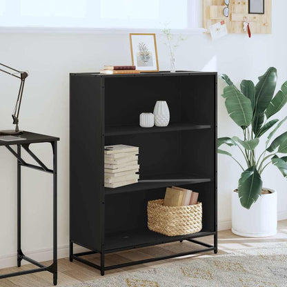 vidaXL Bibliothèque noire 80,5x35x107,5 cm en bois d'ingénierie